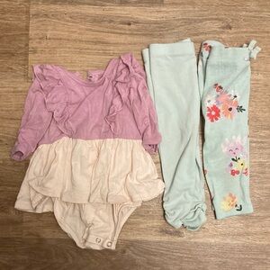 3-6 month baby girl spring bundle